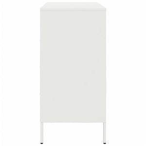 vidaXL Sideboard White 68x39x79 cm Steel