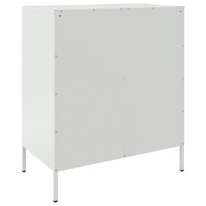 vidaXL Sideboard White 68x39x79 cm Steel