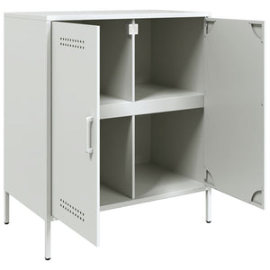 vidaXL Sideboard White 68x39x79 cm Steel