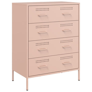 vidaXL Sideboard Pink 68x39x89 cm Steel