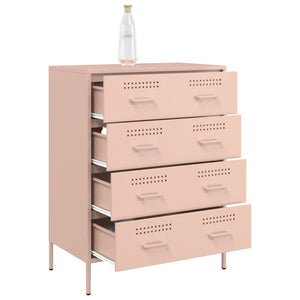 vidaXL Sideboard Pink 68x39x89 cm Steel