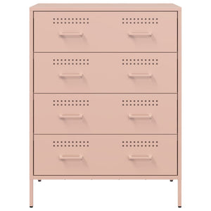 vidaXL Sideboard Pink 68x39x89 cm Steel