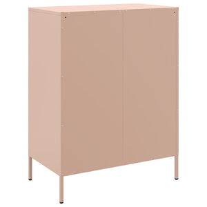 vidaXL Sideboard Pink 68x39x89 cm Steel