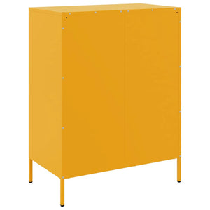 vidaXL Sideboard Mustard Yellow 68x39x89 cm Steel