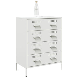 vidaXL Sideboard White 68x39x89 cm Steel