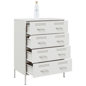 vidaXL Sideboard White 68x39x89 cm Steel