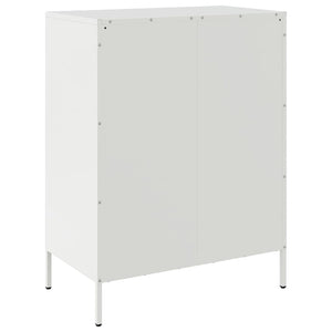 vidaXL Sideboard White 68x39x89 cm Steel