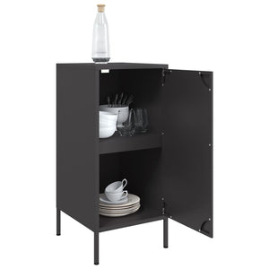 vidaXL Sideboard Black 36x39x79 cm Cold-rolled Steel