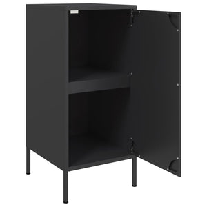 vidaXL Sideboard Black 36x39x79 cm Cold-rolled Steel