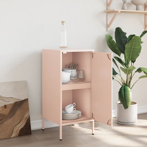 vidaXL Sideboard Pink 36x39x79 cm Cold-rolled Steel