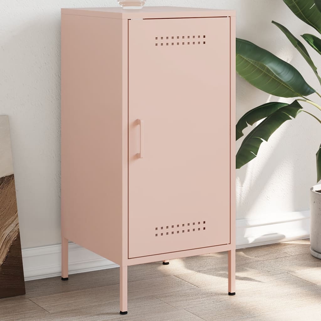 vidaXL Sideboard Pink 36x39x79 cm Cold-rolled Steel