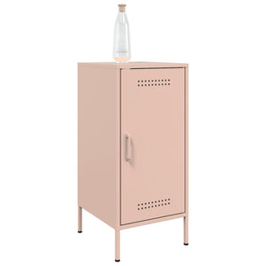 vidaXL Sideboards 2 pcs Pink 36x39x79 cm Cold-rolled Steel