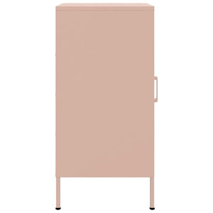 vidaXL Sideboards 2 pcs Pink 36x39x79 cm Cold-rolled Steel