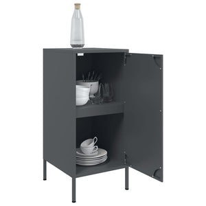 vidaXL Sideboard Anthracite 36x39x79 cm Cold-rolled Steel