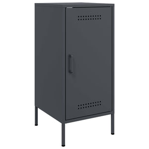 vidaXL Sideboards 2 pcs Anthracite 36x39x79 cm Cold-rolled Steel