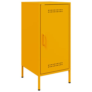 vidaXL Sideboard Mustard Yellow 36x39x79 cm Cold-rolled Steel