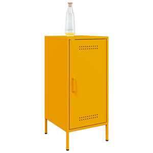 vidaXL Sideboard Mustard Yellow 36x39x79 cm Cold-rolled Steel