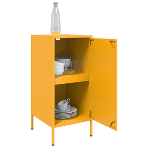 vidaXL Sideboard Mustard Yellow 36x39x79 cm Cold-rolled Steel