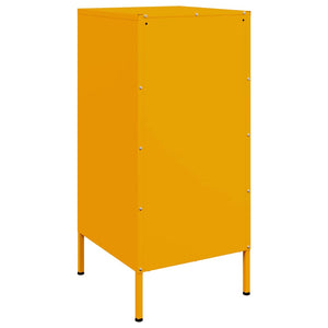 vidaXL Sideboard Mustard Yellow 36x39x79 cm Cold-rolled Steel