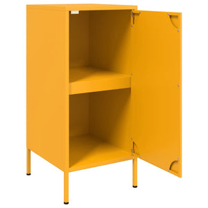 vidaXL Sideboard Mustard Yellow 36x39x79 cm Cold-rolled Steel