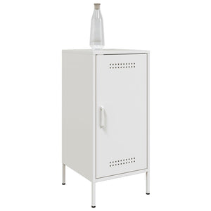 vidaXL Sideboards 2 pcs White 36x39x79 cm Cold-rolled Steel