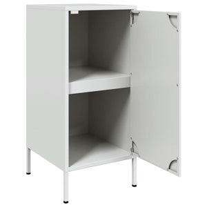 vidaXL Sideboards 2 pcs White 36x39x79 cm Cold-rolled Steel