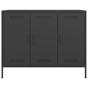 vidaXL Sideboard Black 100.5x39x79 cm Steel