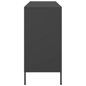 vidaXL Sideboard Black 100.5x39x79 cm Steel