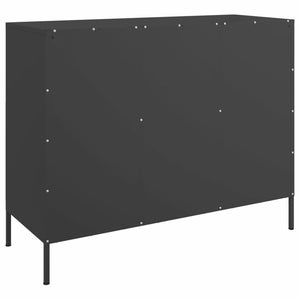 vidaXL Sideboard Black 100.5x39x79 cm Steel