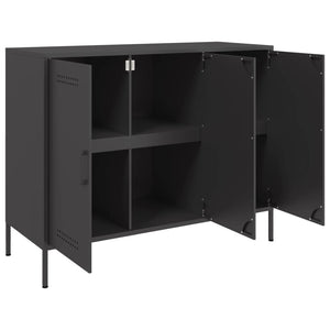 vidaXL Sideboard Black 100.5x39x79 cm Steel