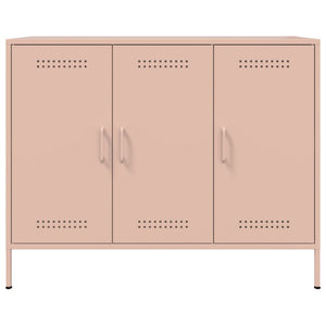 vidaXL Sideboard Pink 100.5x39x79 cm Cold-rolled Steel