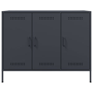 vidaXL Sideboard Anthracite 100.5x39x79 cm Cold-rolled Steel