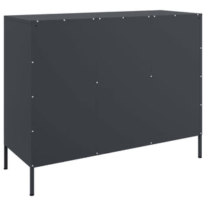 vidaXL Sideboard Anthracite 100.5x39x79 cm Cold-rolled Steel