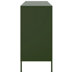 vidaXL Sideboard Olive Green 100.5x39x79 cm Cold-rolled Steel