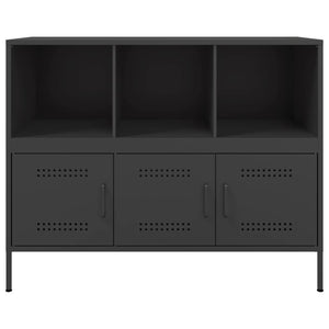 vidaXL Sideboard Black 100.5x39x79 cm Cold-rolled Steel