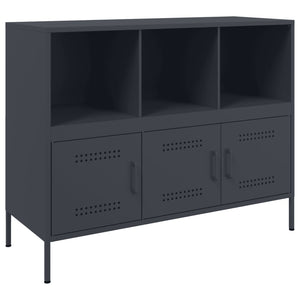 vidaXL Sideboard Anthracite 100.5x39x79 cm Cold-rolled Steel