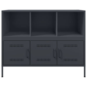 vidaXL Sideboard Anthracite 100.5x39x79 cm Cold-rolled Steel