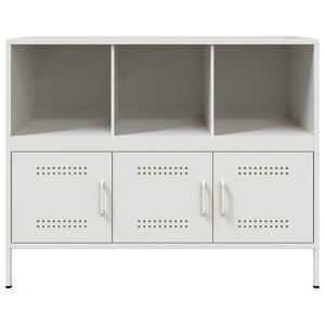 vidaXL Sideboard White 100.5x39x79 cm Cold-rolled Steel