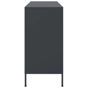 vidaXL Sideboard Anthracite 100.5x39x79 cm Cold-rolled Steel