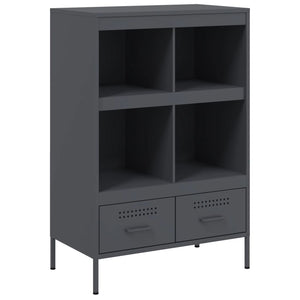 vidaXL Highboard Anthracite 68x39x101.5 cm Cold-rolled Steel