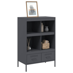 vidaXL Highboard Anthracite 68x39x101.5 cm Cold-rolled Steel