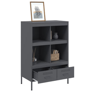 vidaXL Highboard Anthracite 68x39x101.5 cm Cold-rolled Steel