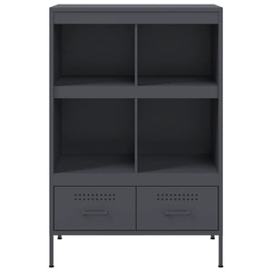 vidaXL Highboard Anthracite 68x39x101.5 cm Cold-rolled Steel