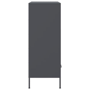 vidaXL Highboard Anthracite 68x39x101.5 cm Cold-rolled Steel