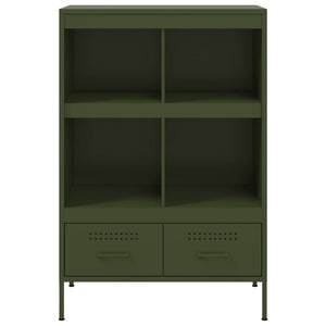 vidaXL Highboard Olive Green 68x39x101.5 cm Steel