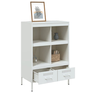 vidaXL Highboard White 68x39x101.5 cm Cold-rolled Steel