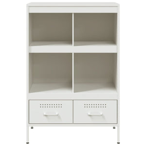 vidaXL Highboard White 68x39x101.5 cm Cold-rolled Steel