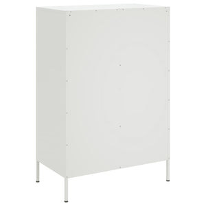 vidaXL Highboard White 68x39x101.5 cm Cold-rolled Steel