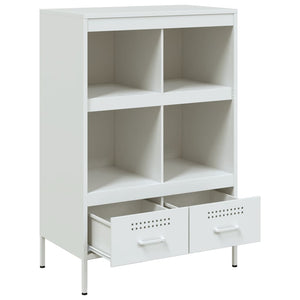 vidaXL Highboard White 68x39x101.5 cm Cold-rolled Steel