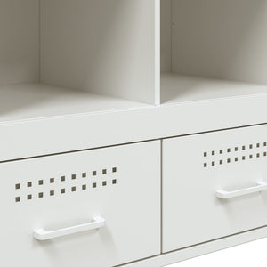 vidaXL Highboard White 68x39x101.5 cm Cold-rolled Steel